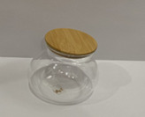 [ORAM027] ENVASE  2430-2431 CZ169  XC/ 144 TIPO FLORERO TAPA BAMBU *15CM ALTO